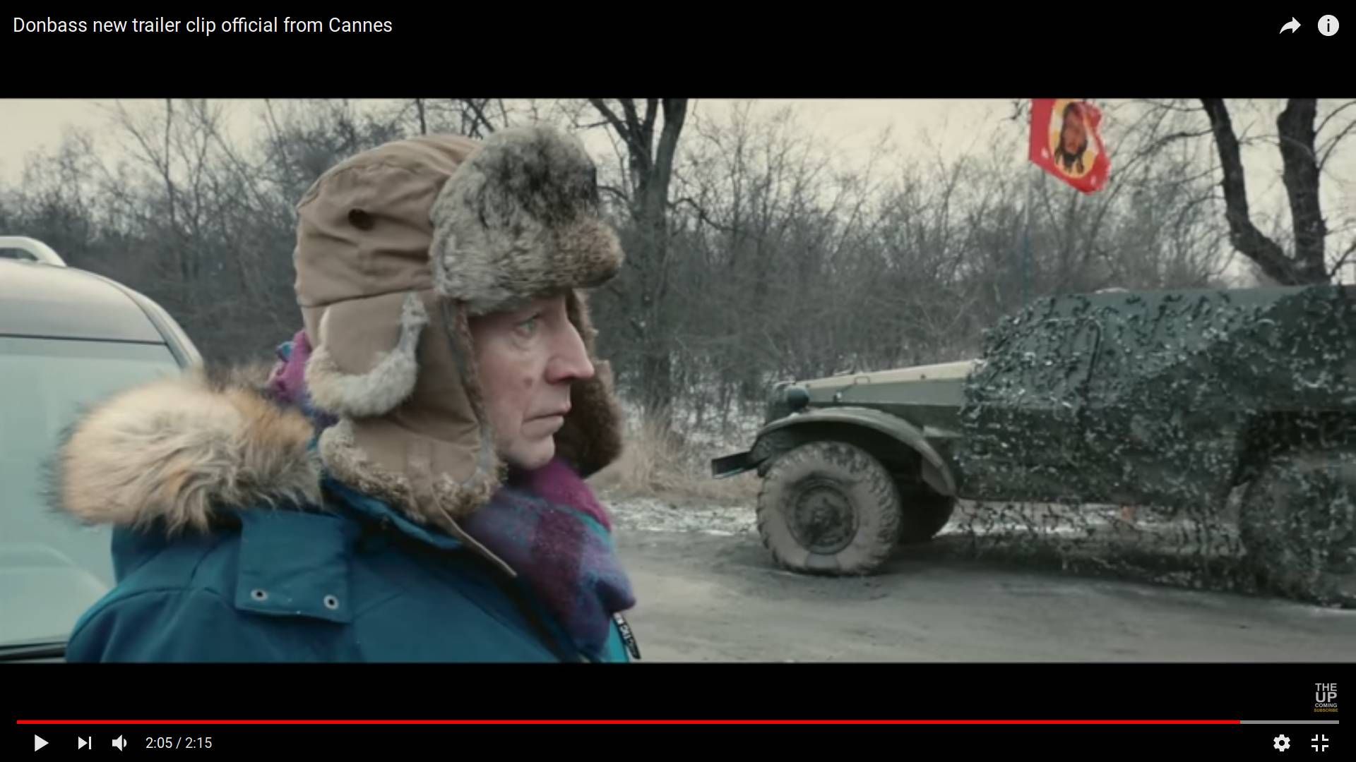 Цитата из видео «Donbass new trailer clip official from Cannes» пользователя The Upcoming.