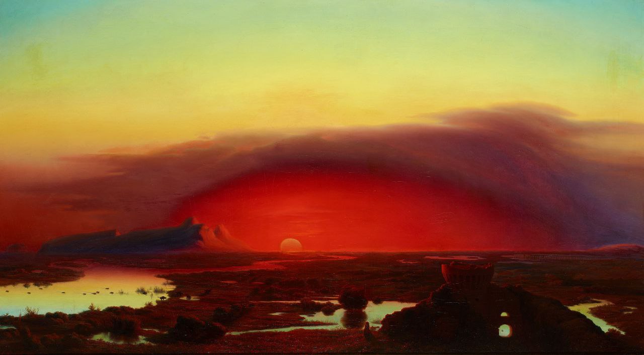 Закат на Понтийском болоте, Август Копиш (1799-1853)
