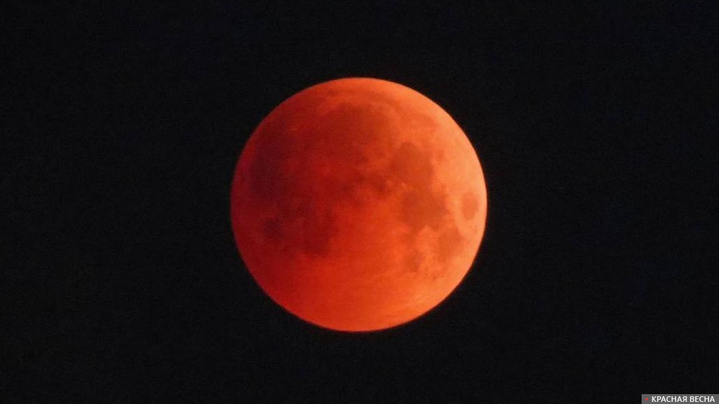 Лунное затмение. Красная Луна