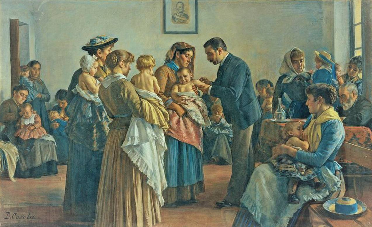 Косола Деметрио. Вакцинация. 1894