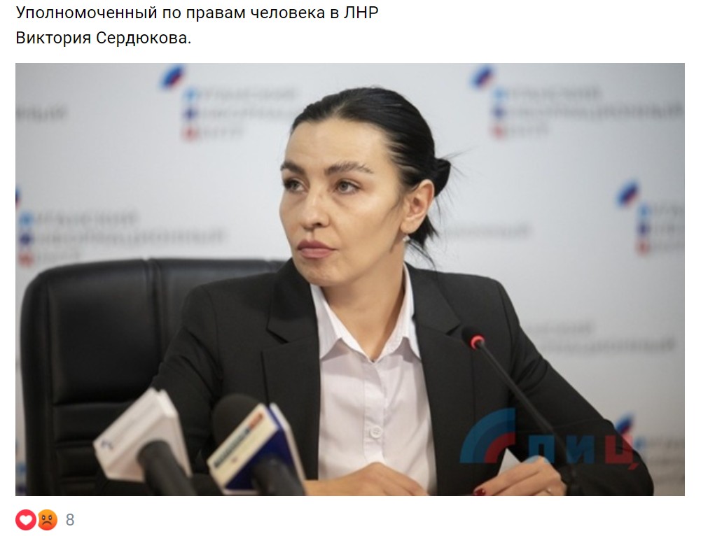 Уполномоченный по правам человека в ЛНР Виктория Сердюкова