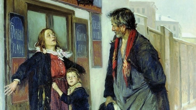 Владимир Маковский. Не пущу! (фрагмент) 1892