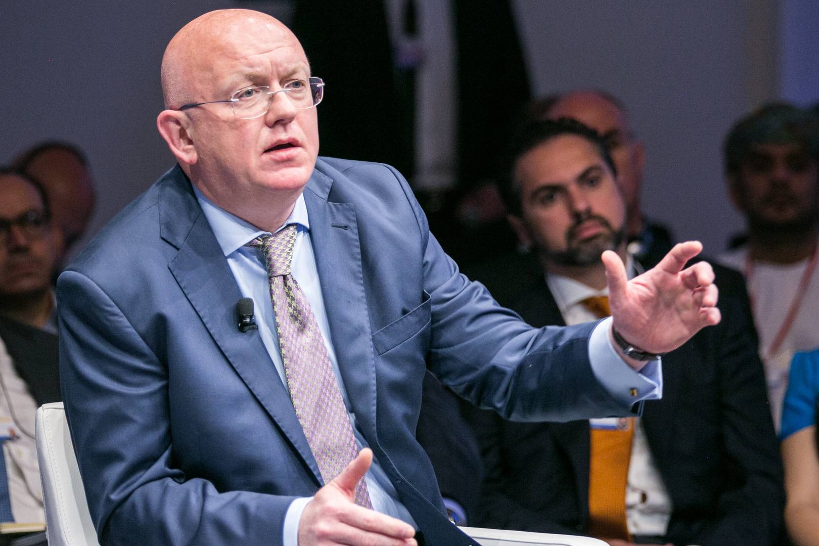 Выступление постпреда РФ при ООН Василия Небензи