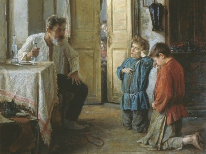 Михаил Ватутин. Воспитатель (фрагмент). 1892