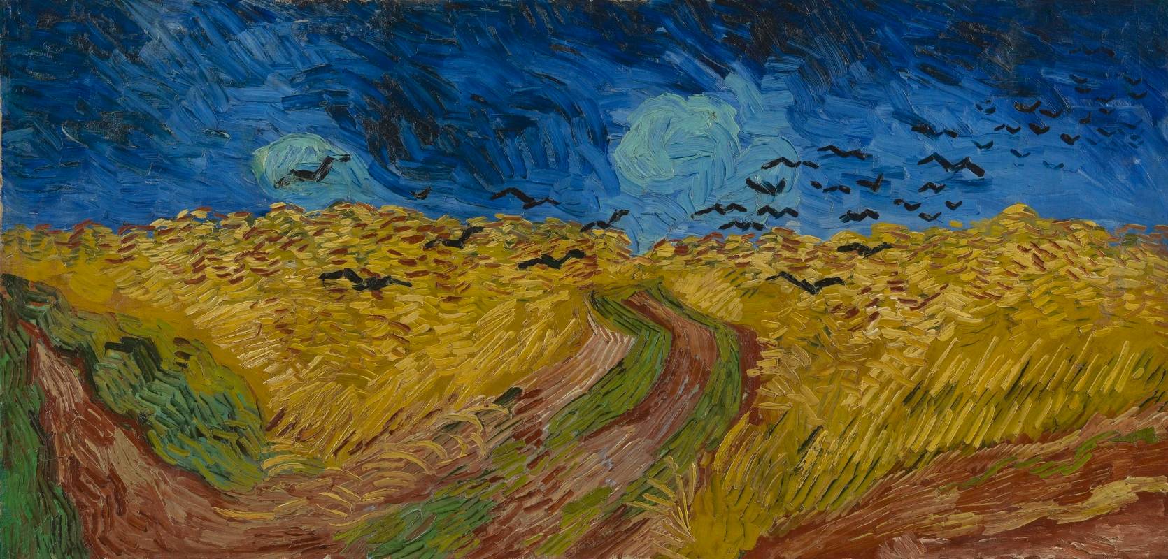 Винсент Ван Гог. Пшеничное поле с воронами. 1890