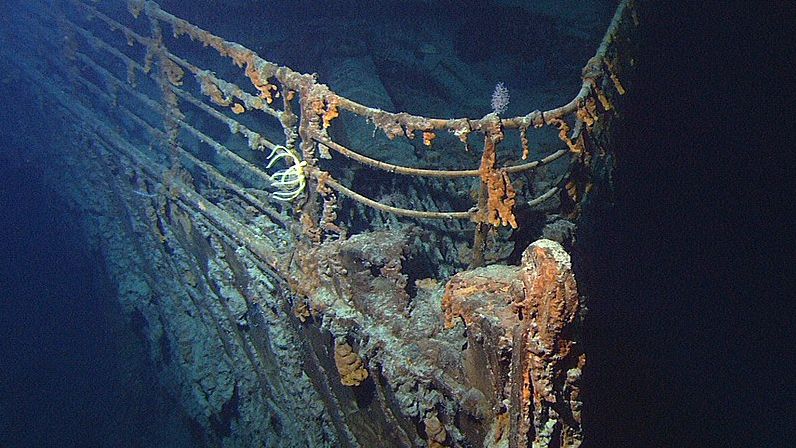 Затонувший лайнер «Титаник»