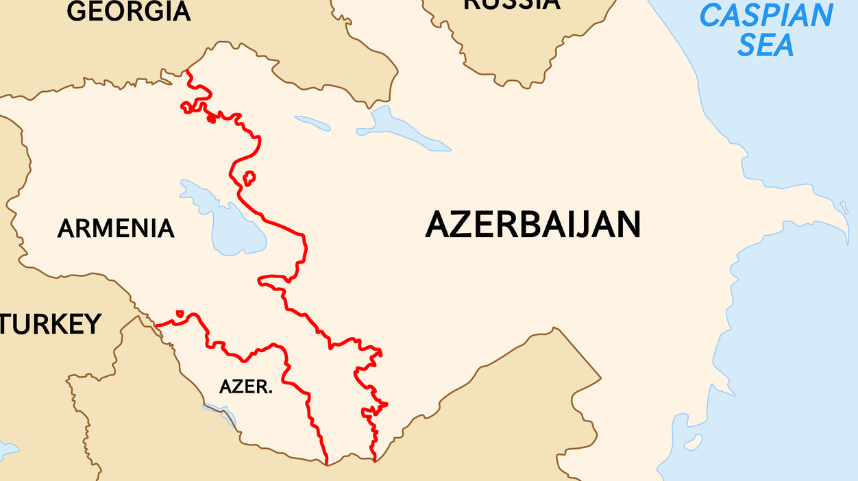 Граница между Арменией и Азербайджаном