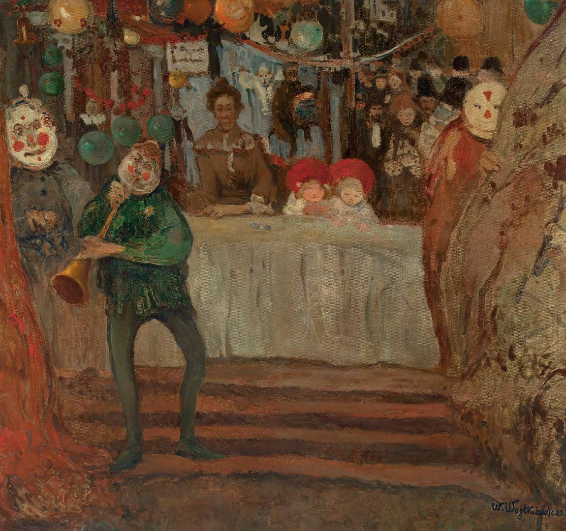 Витольд Войткевич. Цирк — у входа в маленький театр. 1906-1907