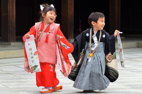 Японские дети.