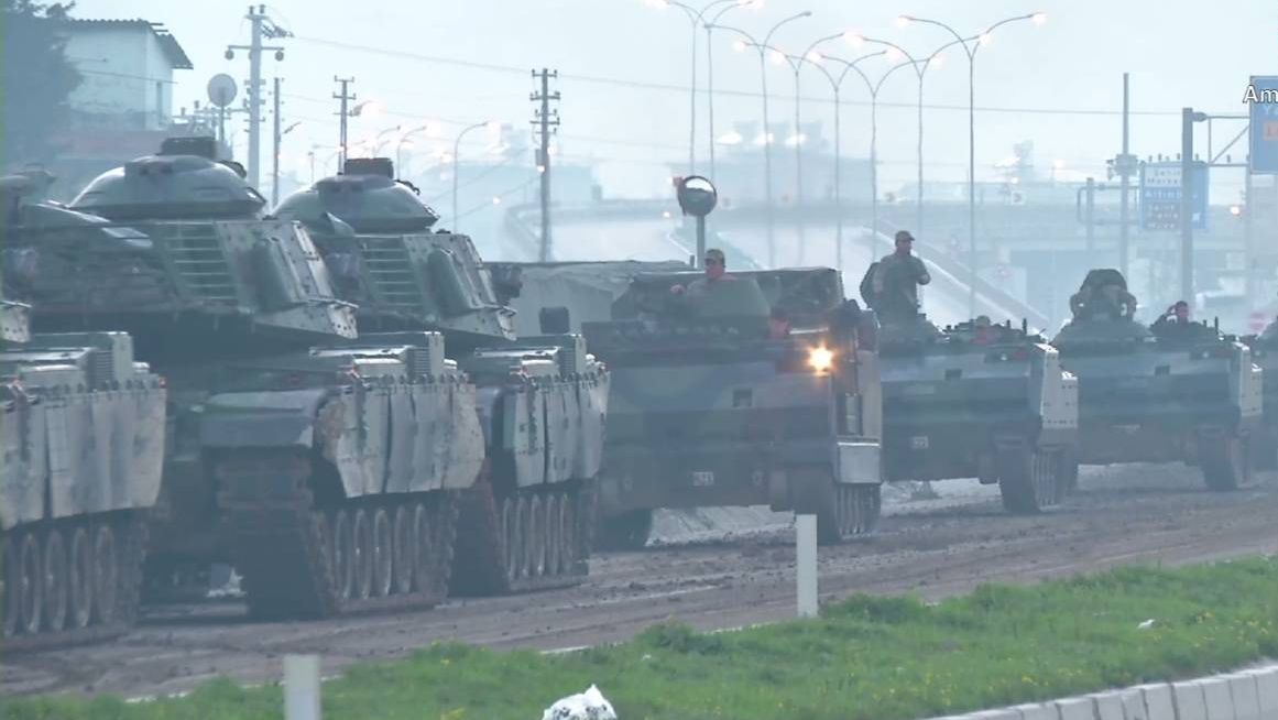 Колонна турецких вооруженных сил