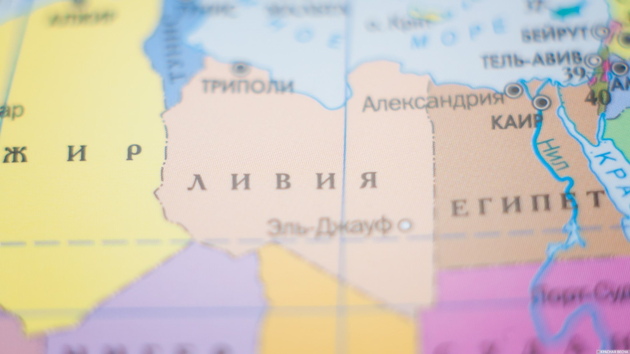 Ливия на карте мира