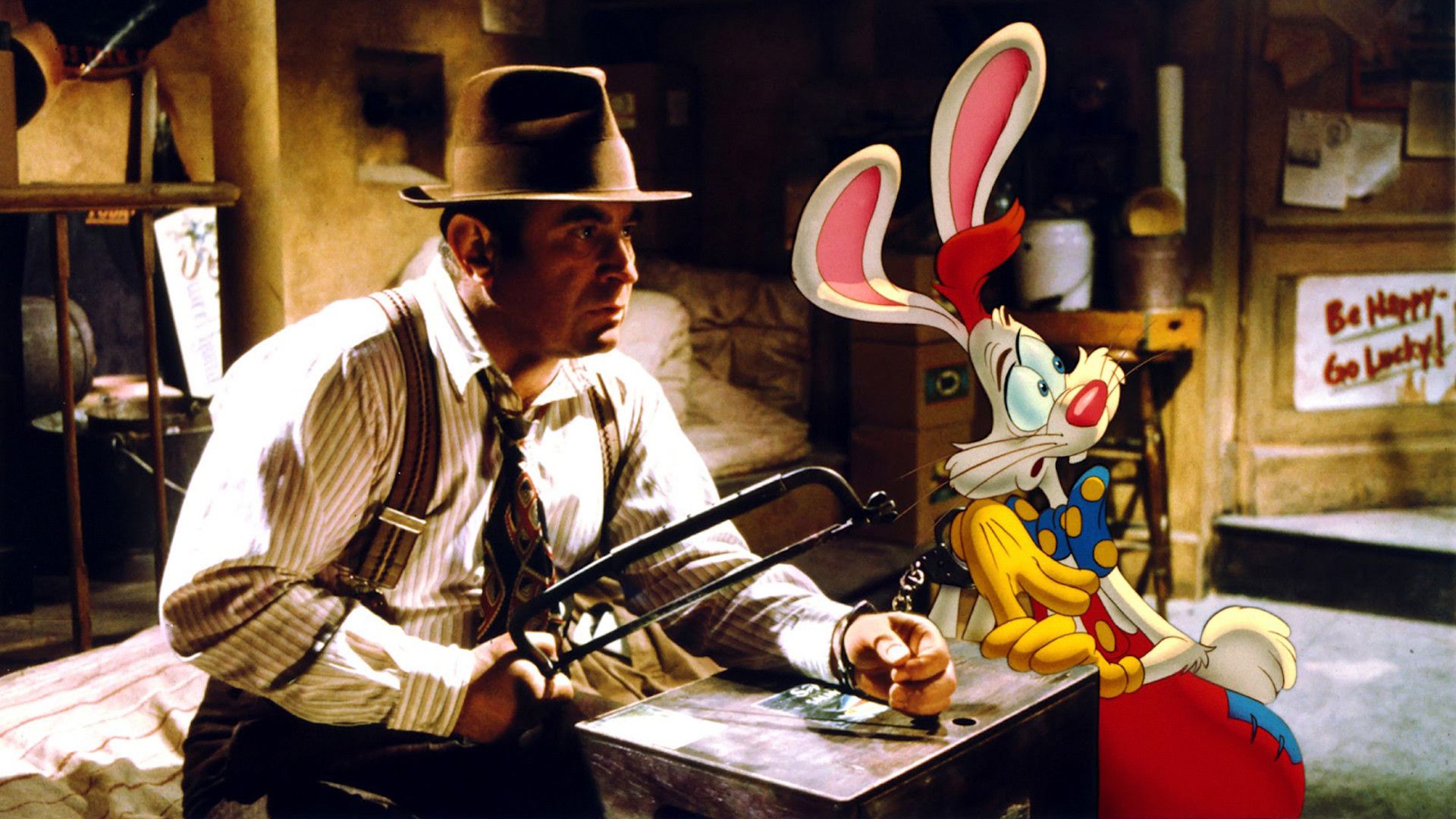 Цитата из фильма «Кто подставил кролика Роджера?», реж. Роберт Земекис, 1988 г., США