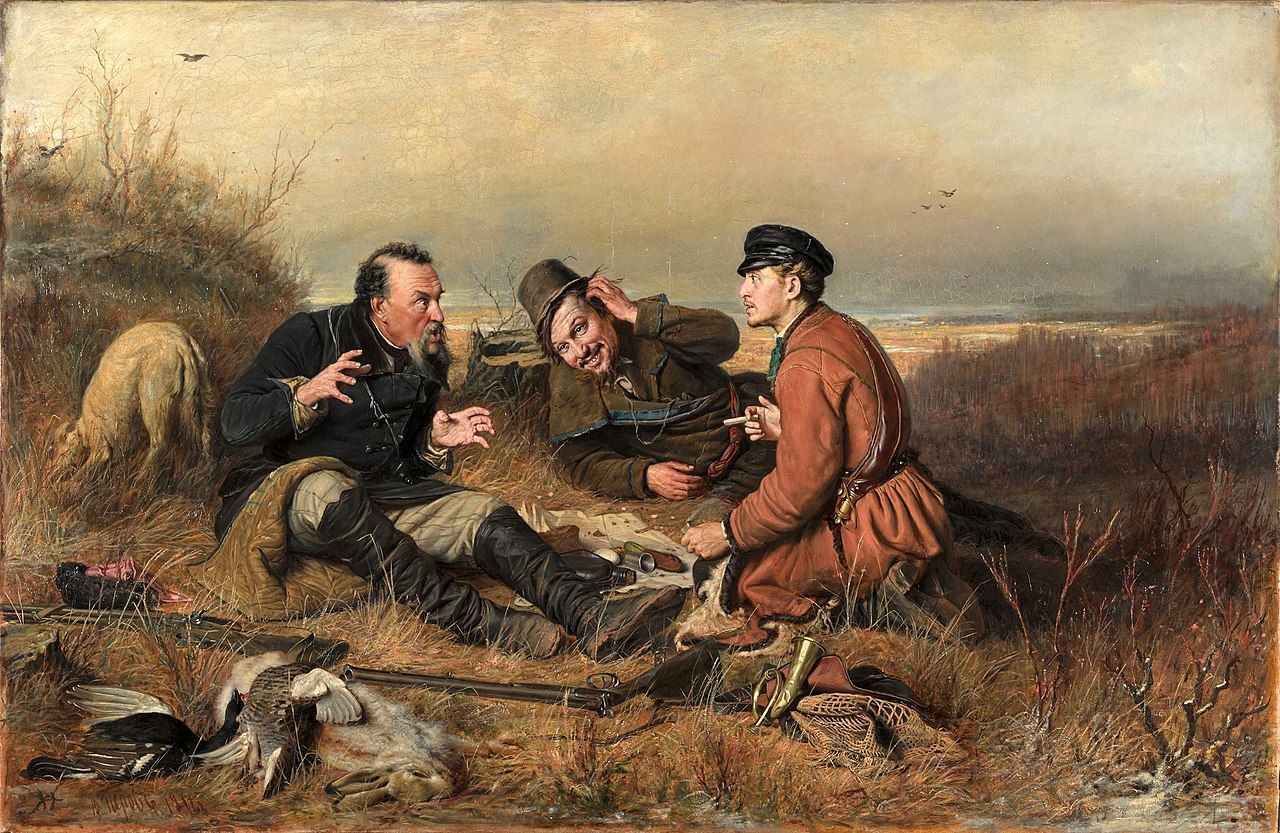 В. Перов. Охотники на привале. 1871