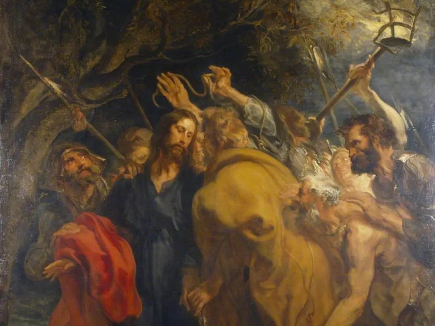 Антонис ван Дейк. Предательство Христа Иудой (фрагмент). 1620