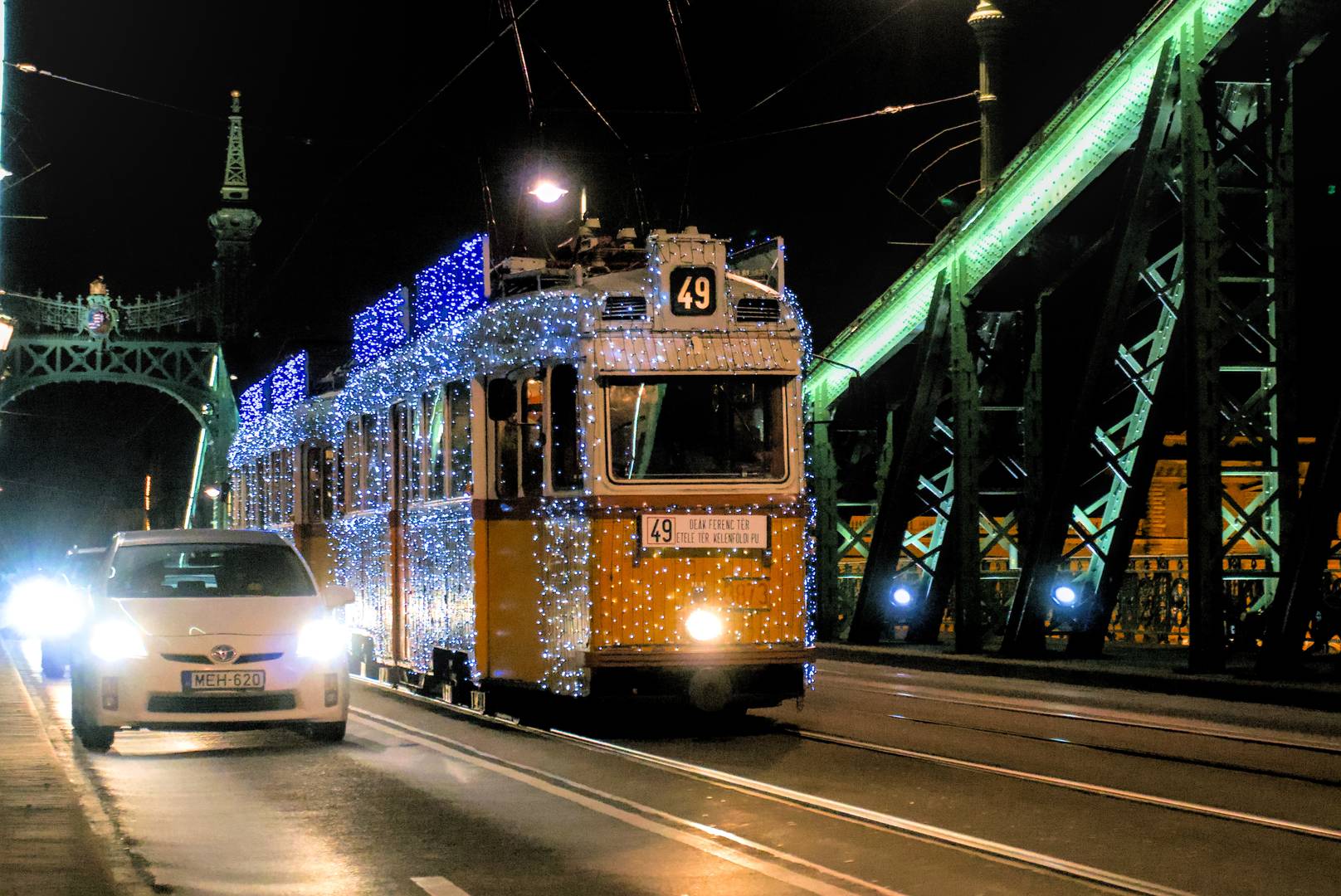 Будапештский рождественский трамвай