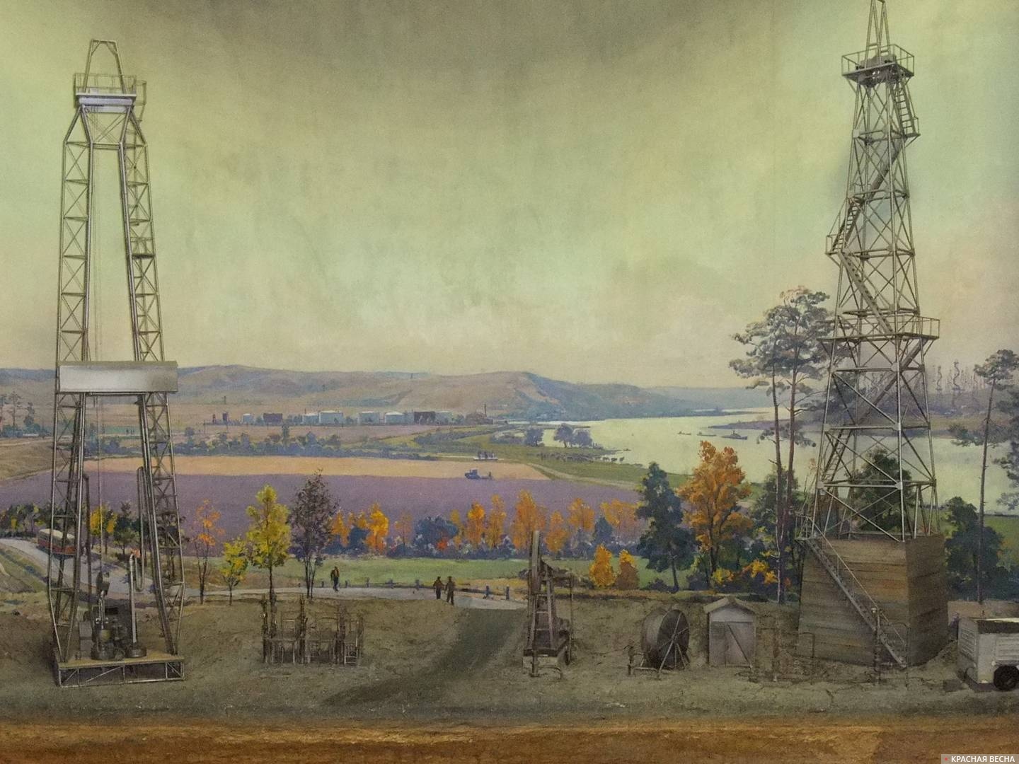 Нефтяной промысел. 1950-е. Диорама. Политехнический музей