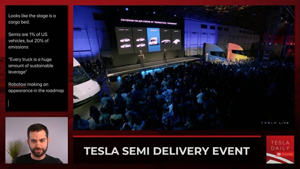 Презентация грузовика Tesla