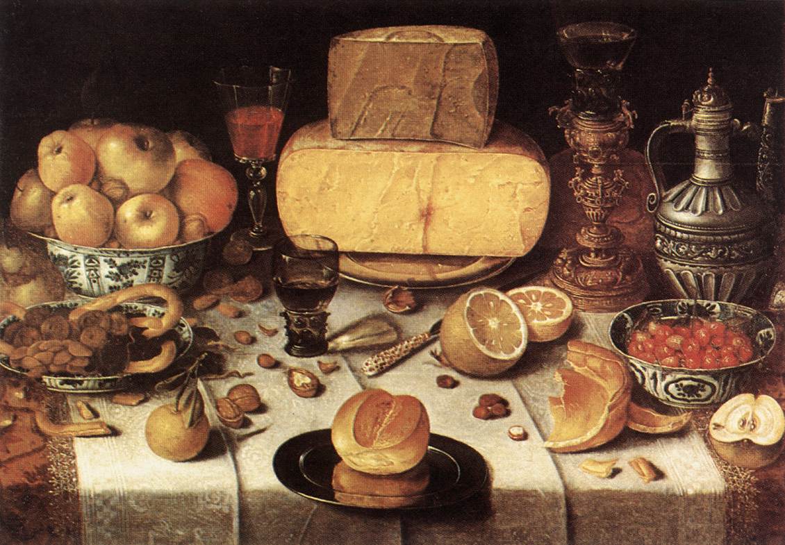 Николас Гиллис. Накрытый стол. 1611