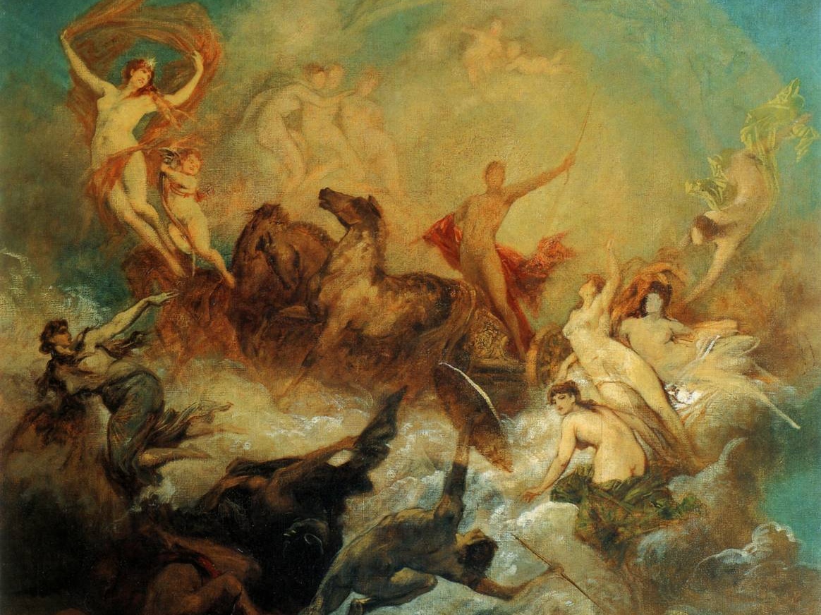 Ганс Макарт. Победа света над мраком (фрагмент). 1883–1884