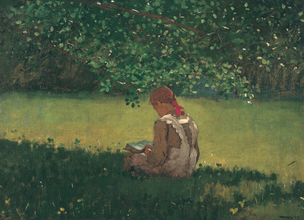 Уинслоу Хомер. Девушка с книгой. 1876