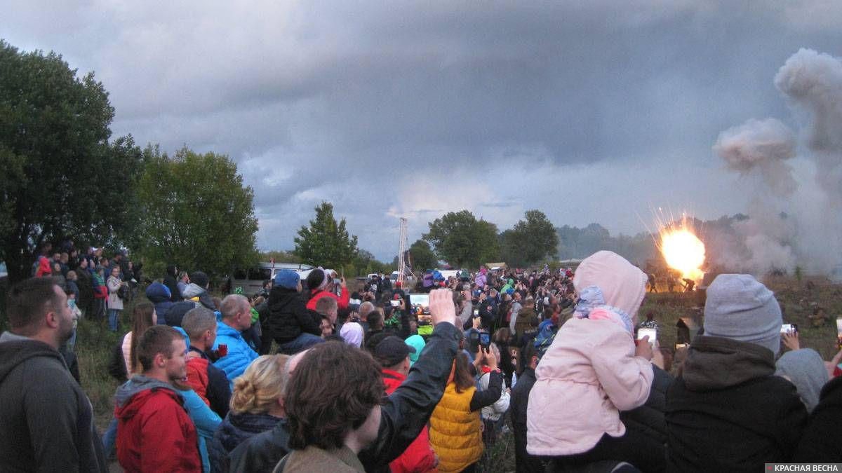 Реконструкция боя авроровцев. Санкт-Петербург, Красное Село. 14.09.2019