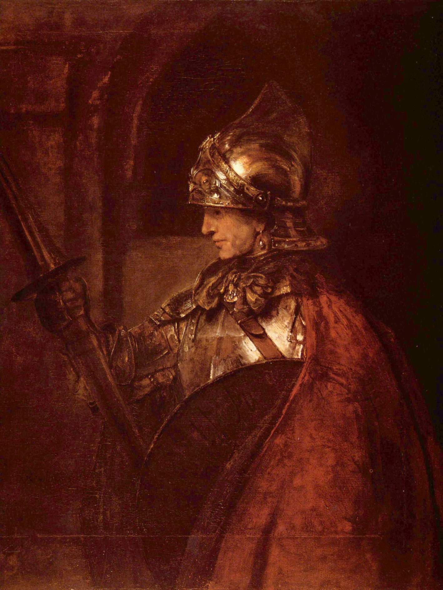 Рембрандт. Мужчина в доспехах. 1655