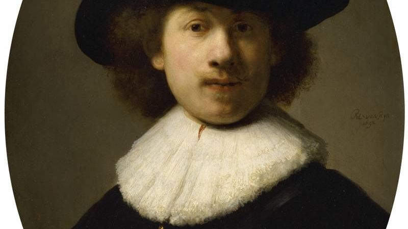 Рембрандт. Портрет молодого человека с кружевным воротничком (фрагмент). XVII век