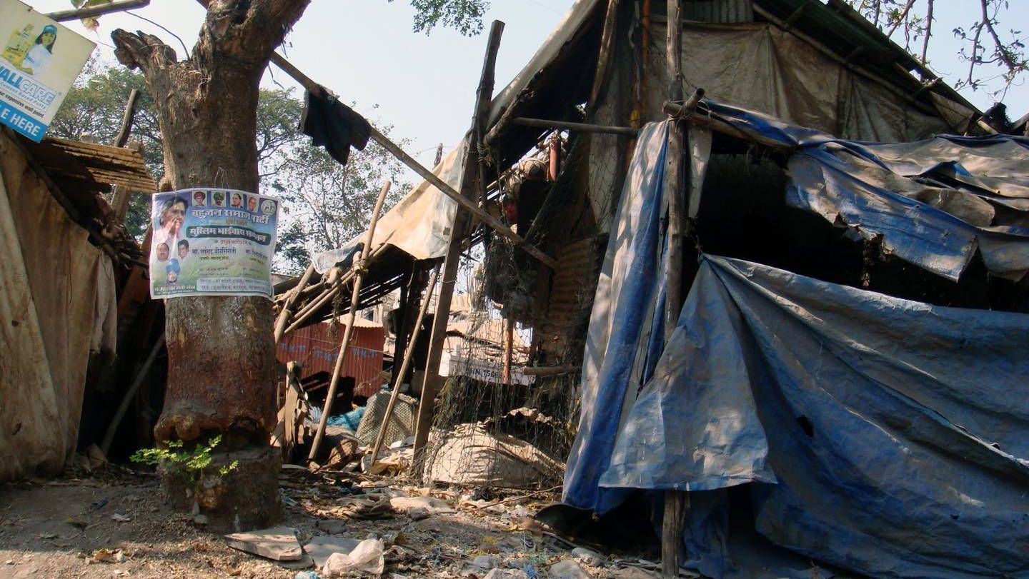 Жилище бедняков в Мумбаи (Индия)