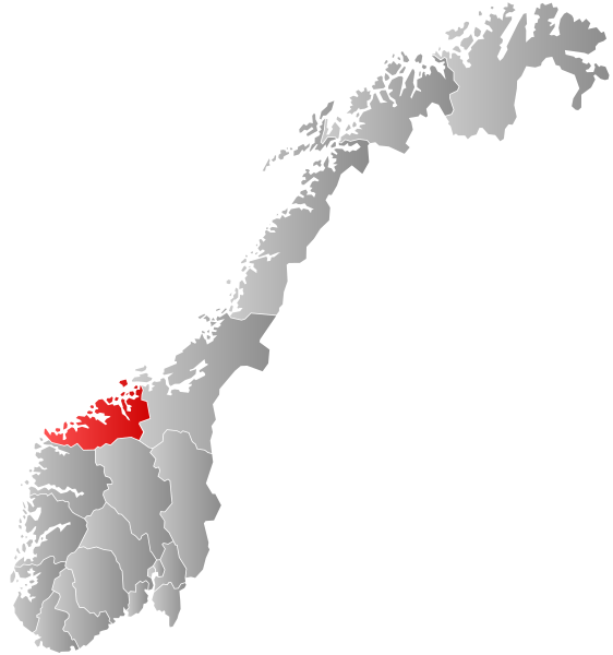 Провинция Мере-ог-Ромсдал на карте Норвегии