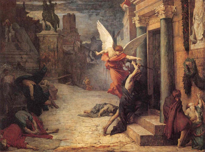 Жюль-Эли Делоне. Чума в Риме. 1869