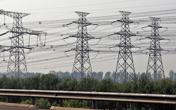 линии электропередач в Пекине