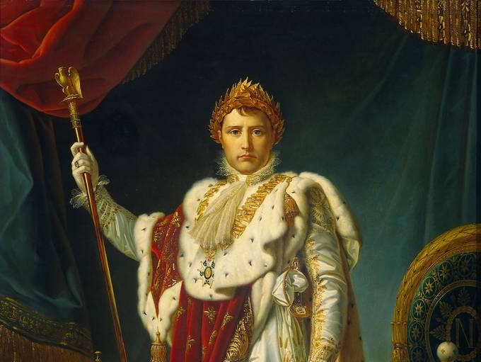 Франсуа Жерар. Наполеон в коронационном одеянии (фрамент). 1805