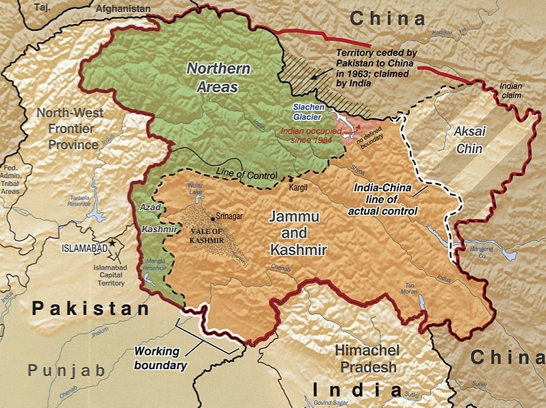 Джамму и Кашмир на карте