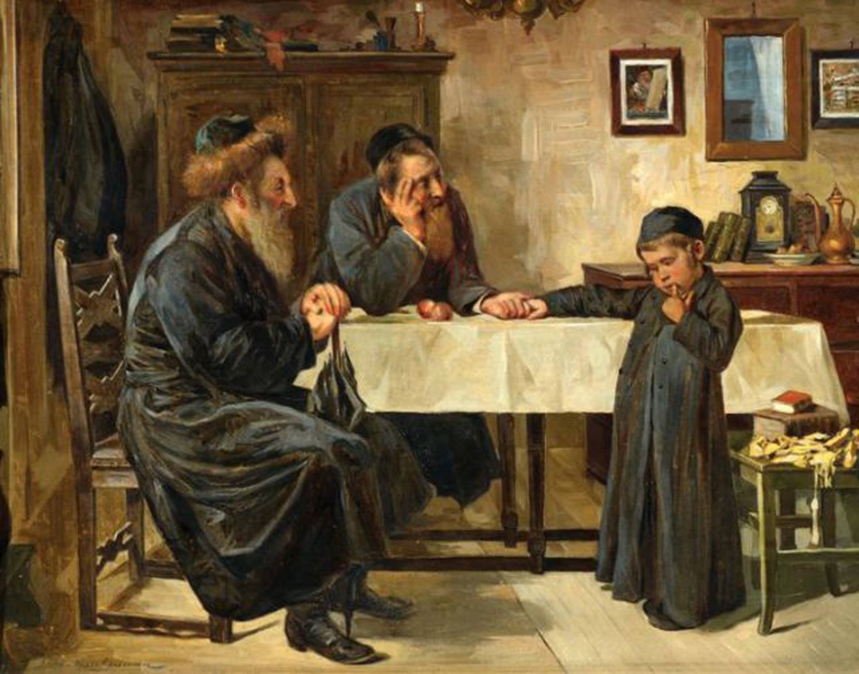 Посещение раввина. Исидор Кауфман (1853-1921)