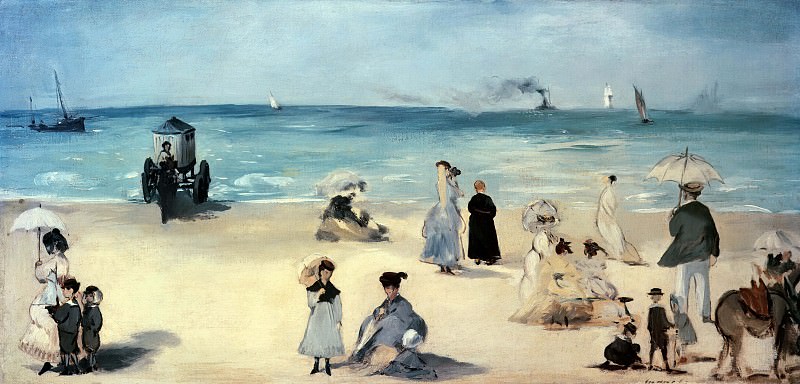 Эдуард Мане. Пляж в Булони. 1869