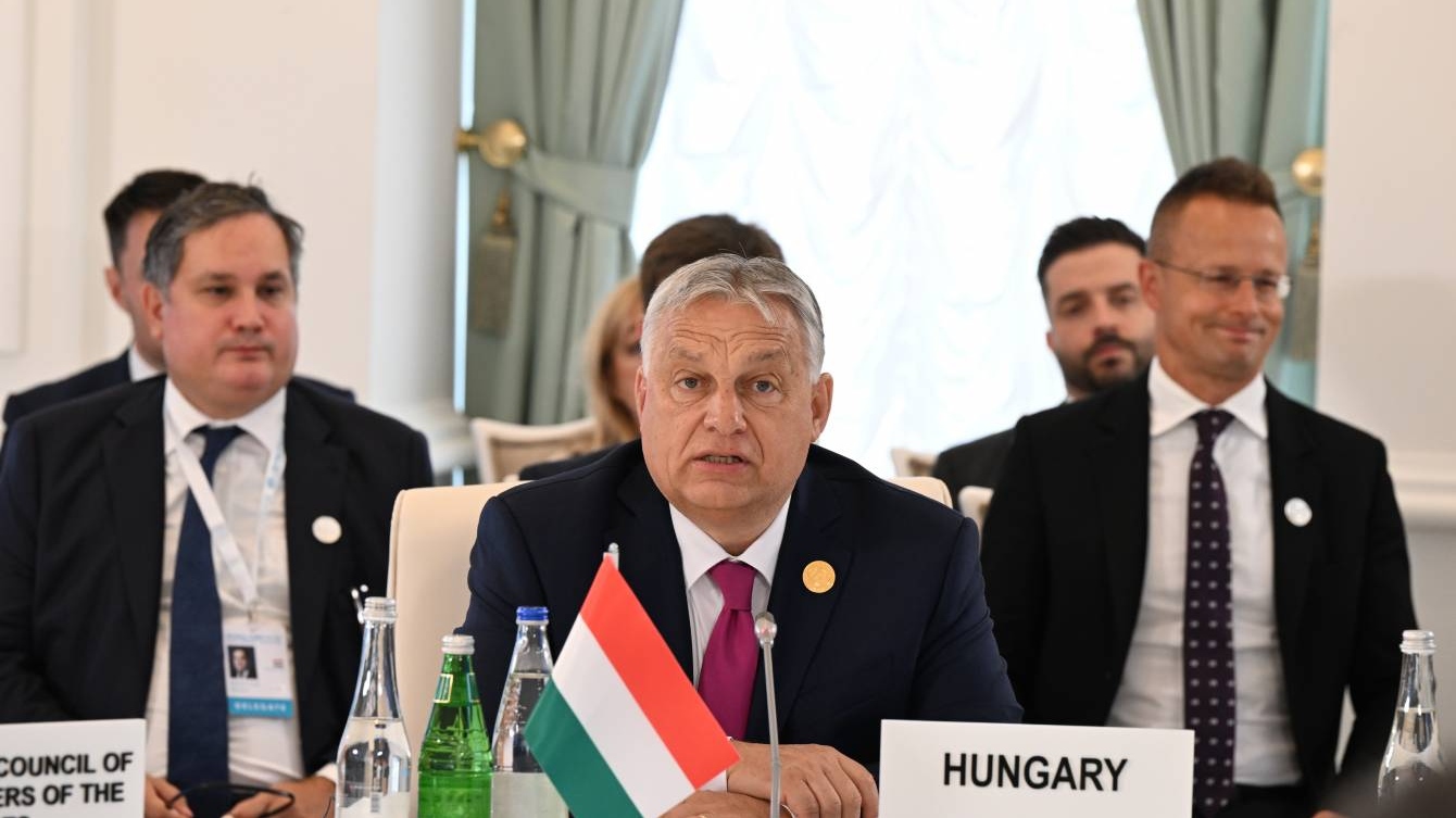 Премьер-министр Венгрии Виктор Орбан на саммите глав государств Организации тюркских государств в Шуше