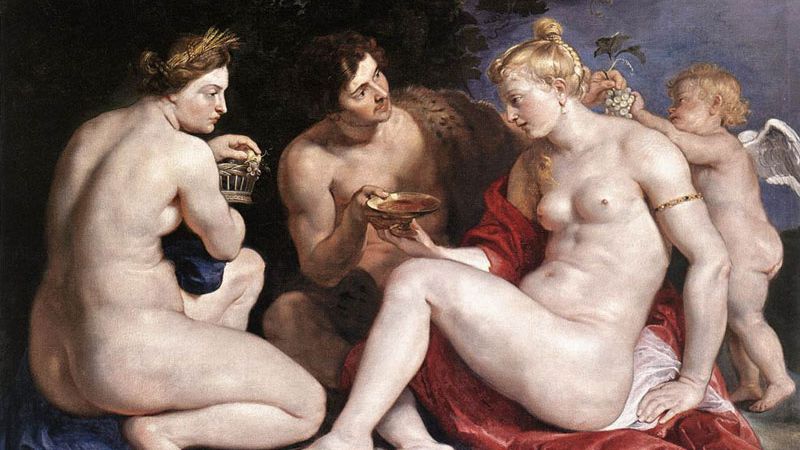 Питер Пауль Рубенс Венера, Купидон, Бахус и Гера. 1611-12 гг