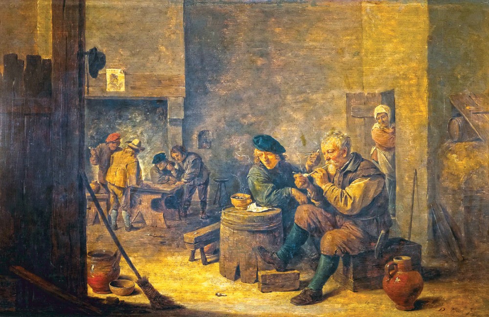 Давид Тенирс. Курение в таверне. 1639