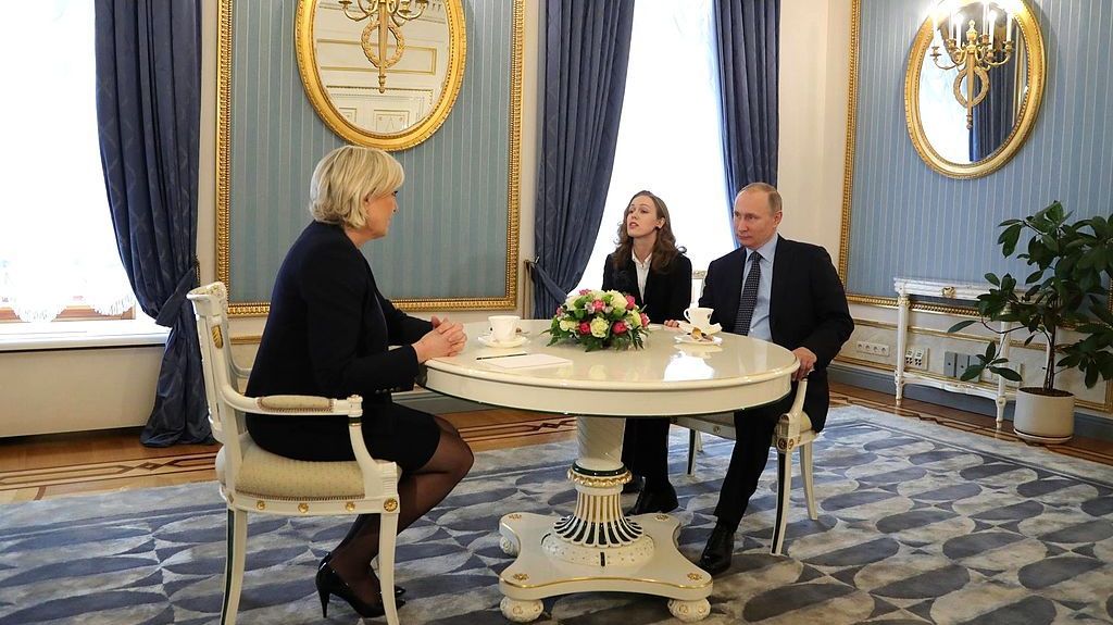Встреча Владимира Путина и Марин Ле Пен. 24.03.2017
