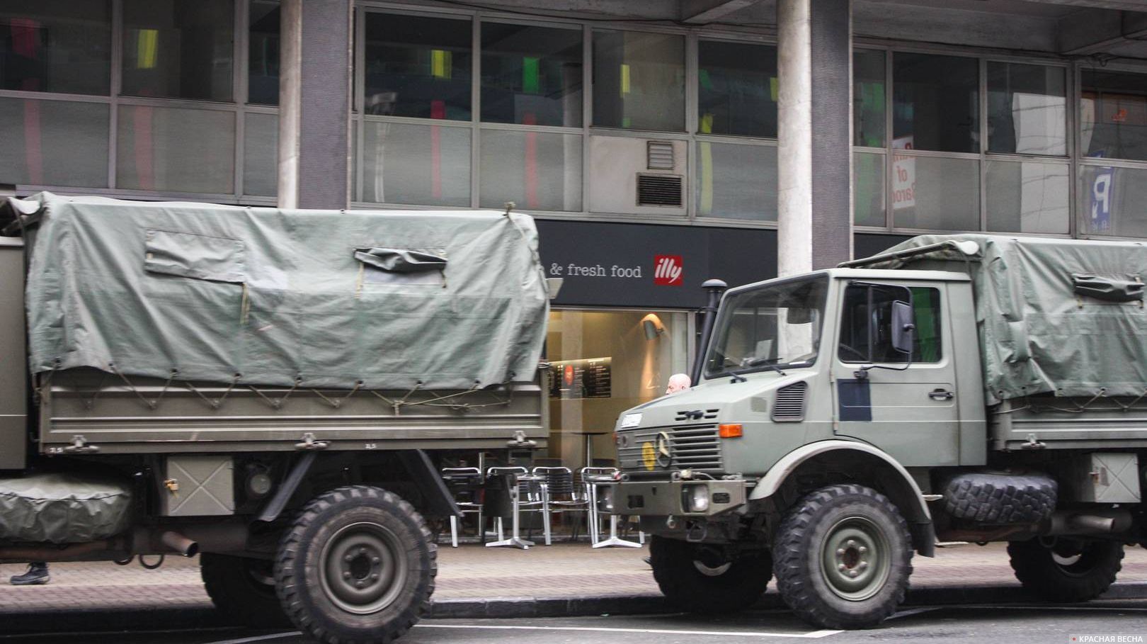 Военный грузовик. Брюссель. Бельгия