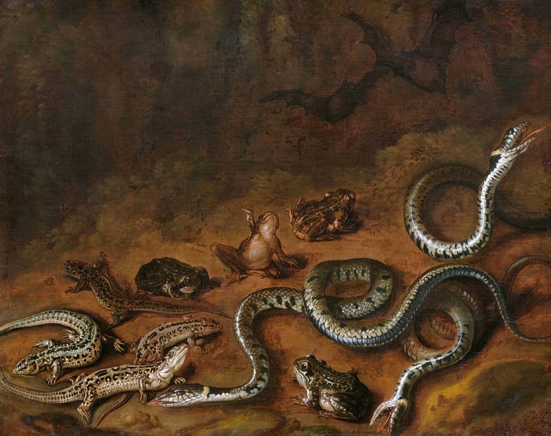 Карстиан Люикс. Лесная сцена со змеями и лягушками. XVII в.