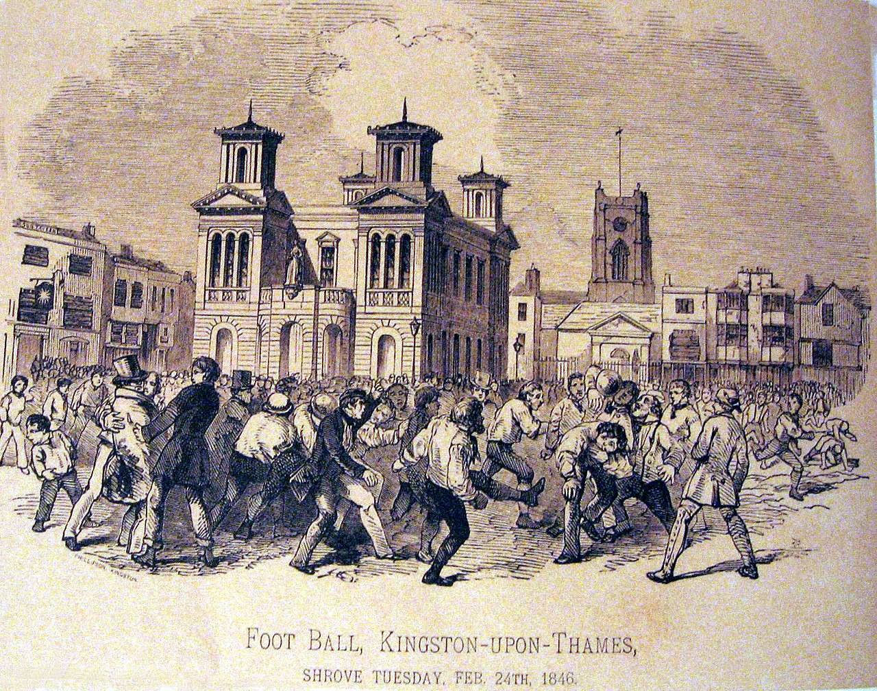 После футбольного матча. 1846 год