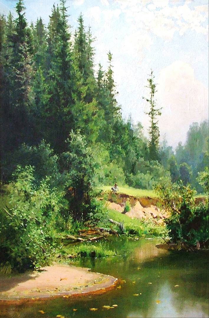 Василий Поленов. Лесная речка (Финляндия). 1881