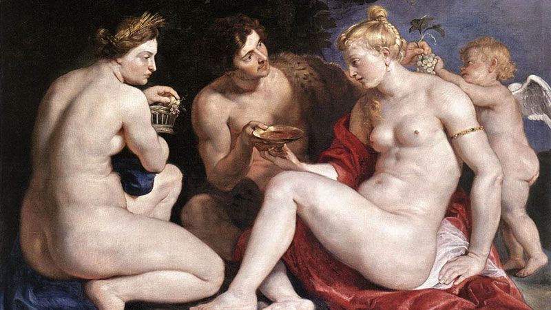 Питер Пауль Рубенс Венера, Купидон, Бахус и Гера. 1611-12 гг.