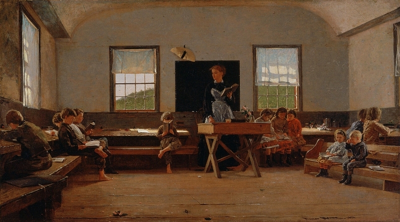 Winslow Homer. Деревенская школа. 1871