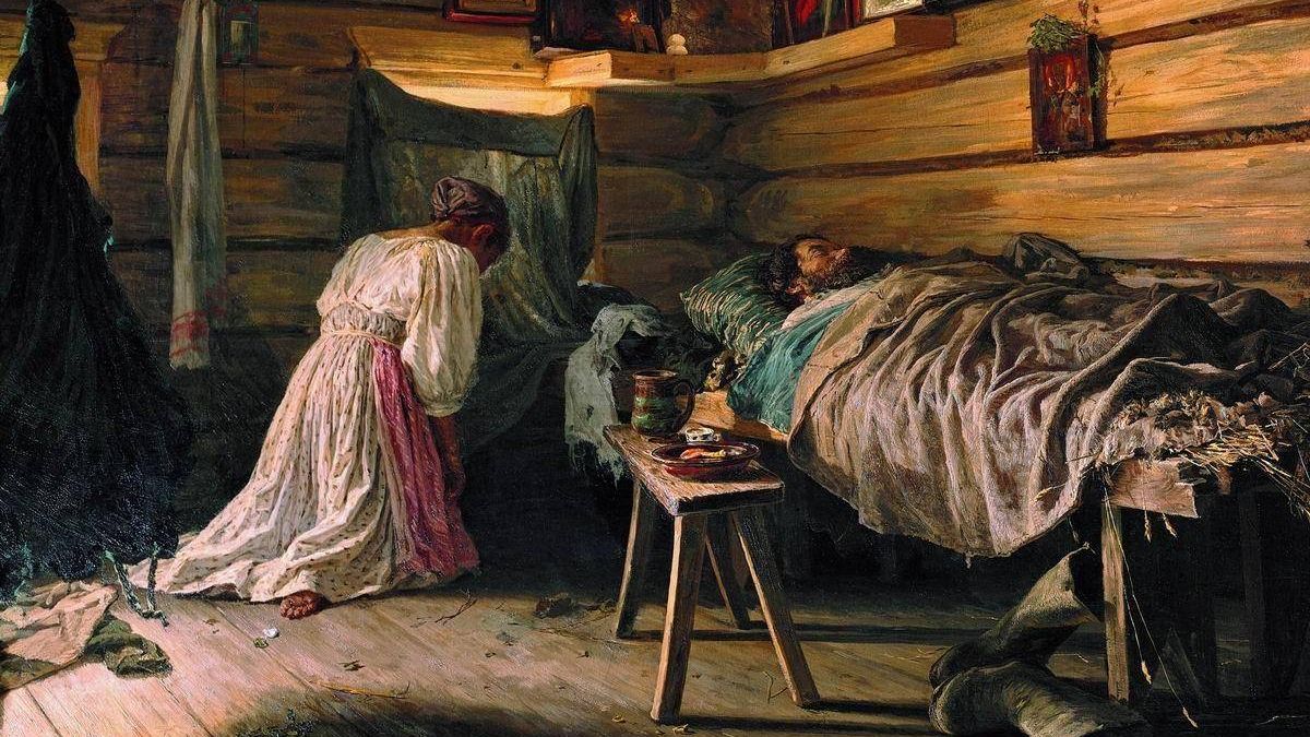 Василий Максимов. Больной муж. 1881