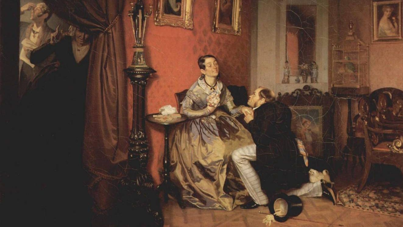 Павел Федотов. Разборчивая невеста. 1847