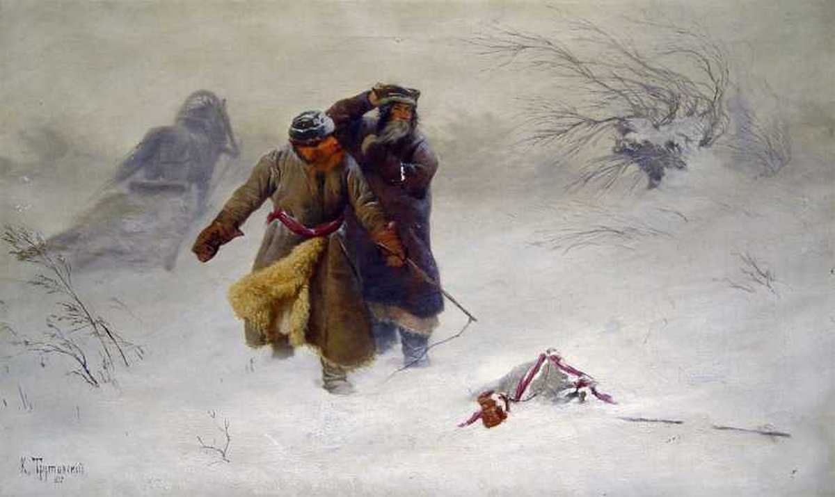 Константин Трутовский. В метель. 1887