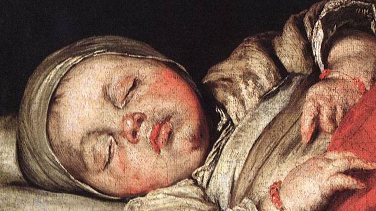 Бернардо Строцци. Спящий ребёнок. 1607