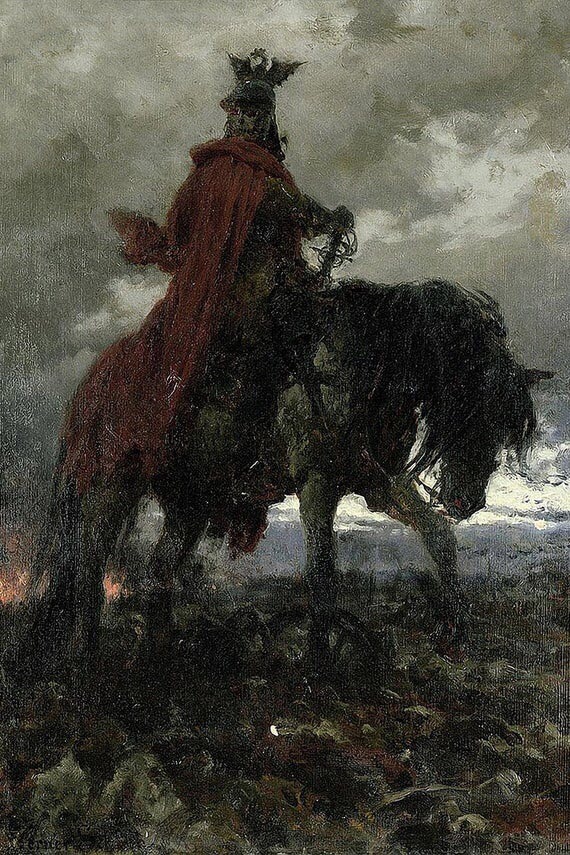 Вернер Вильгельм Шух. Смерть на поле боя. 1869